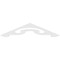 Ekena Millwork Pitch Northwest Architectural Grade PVC Gable Pediment, 48"W x 10"H x 1"P (5/12) GPP048X010X100NOR - alternate 5